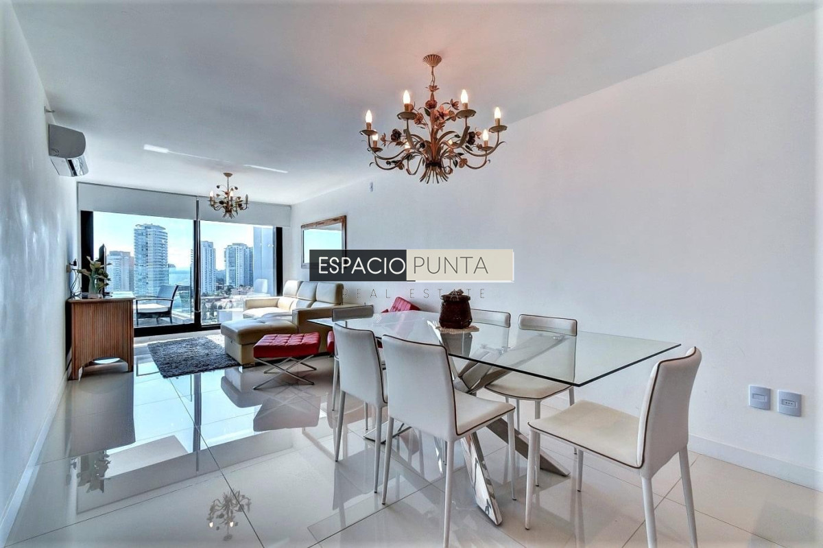 Apartamento ID.1280 - Venta y alquiler temporal de apartamento de dos dormitorios en edificio Art Tower, La Pastora, Punta del Este