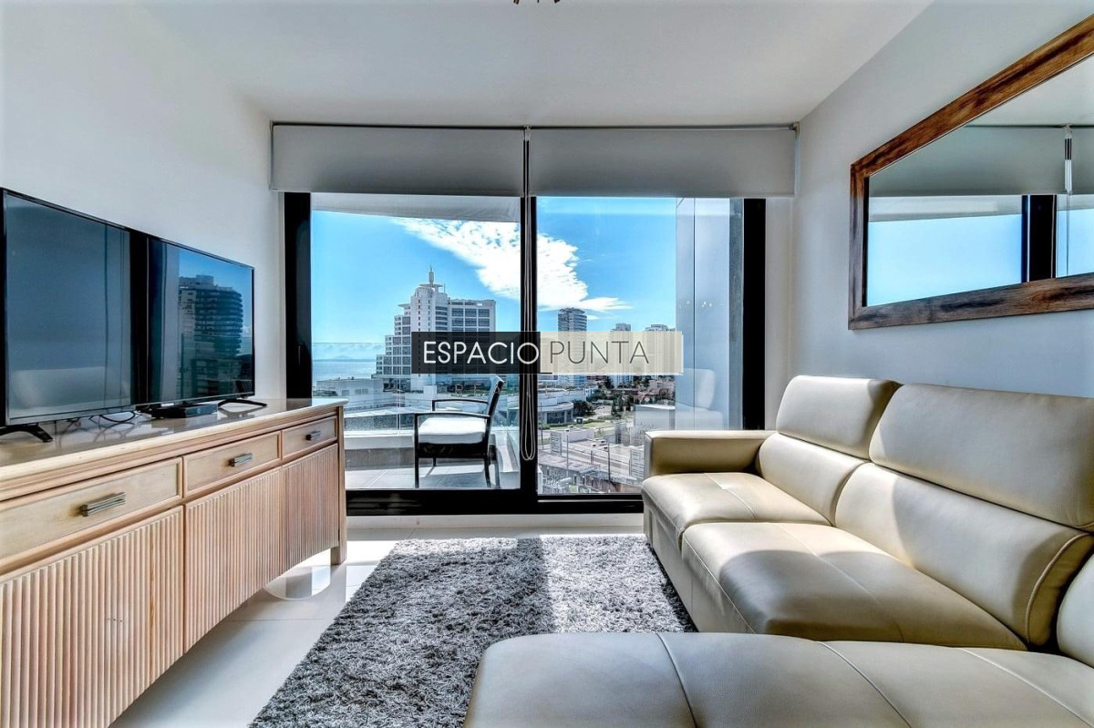 Apartamento ID.1280 - Venta y alquiler temporal de apartamento de dos dormitorios en edificio Art Tower, La Pastora, Punta del Este