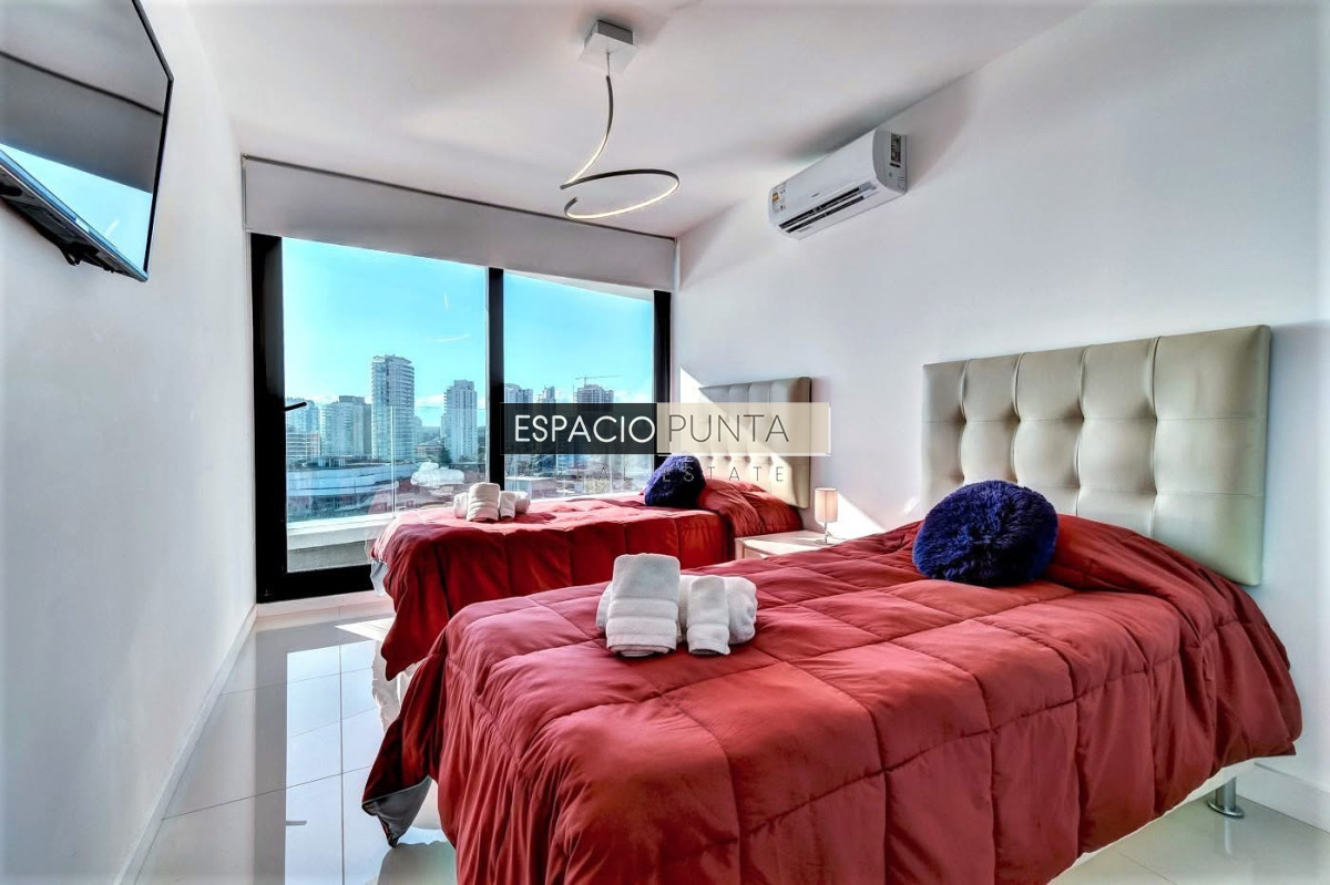 Apartamento ID.1281 - Venta de apartamento de dos dormitorios con dos baños moderna Torre, Art Tower, Punta del Este