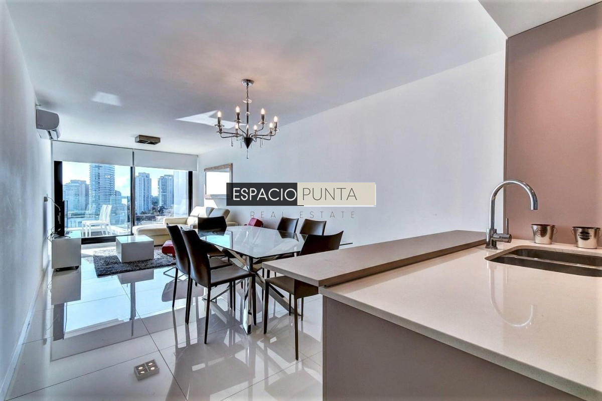 Apartamento ID.1280 - Venta y alquiler temporal de apartamento de dos dormitorios en edificio Art Tower, La Pastora, Punta del Este