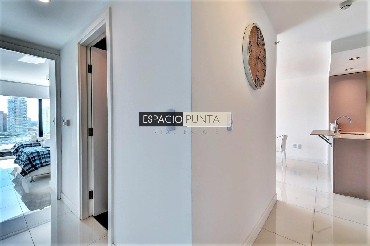 Apartamento ID.1280 - Venta y alquiler temporal de apartamento de dos dormitorios en edificio Art Tower, La Pastora, Punta del Este