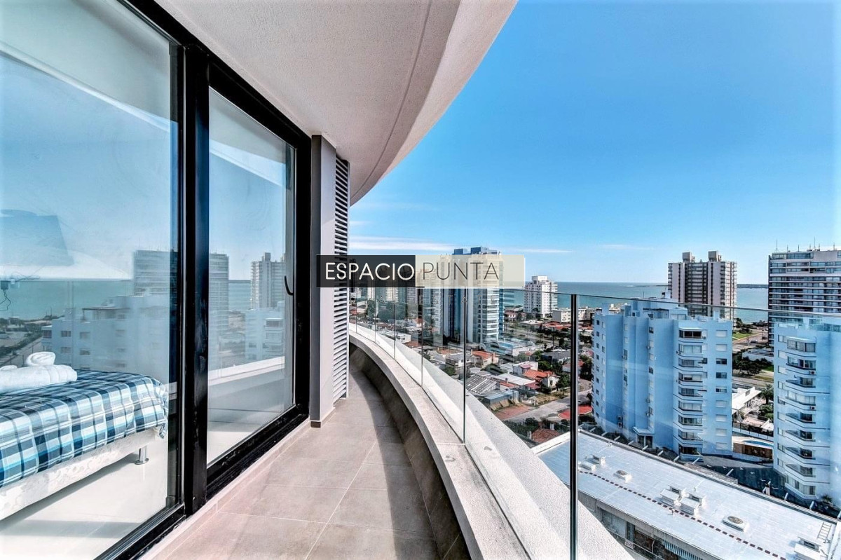 Apartamento ID.1280 - Venta y alquiler temporal de apartamento de dos dormitorios en edificio Art Tower, La Pastora, Punta del Este