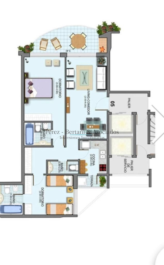 Apartamento ID.212 - Moderno Apartamento de 2 Dormitorios en Venta, Playa Mansa 