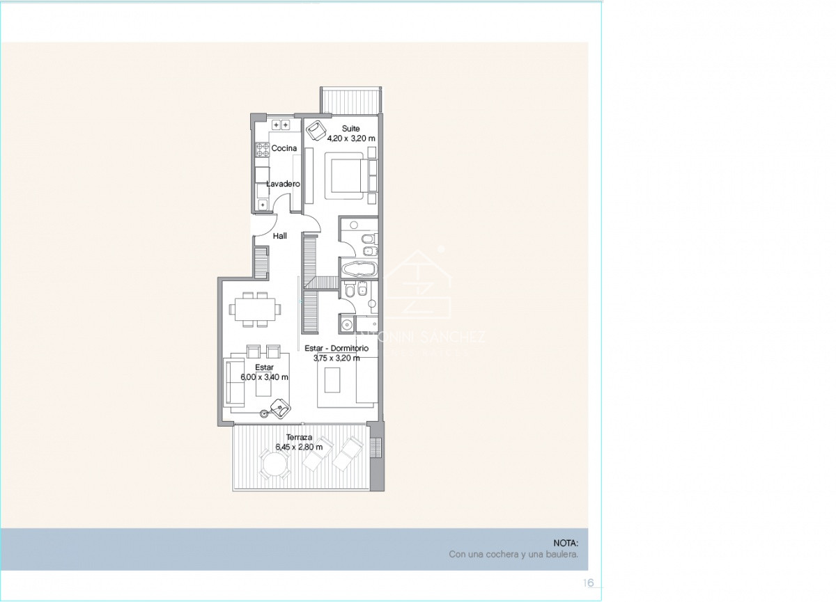 Apartamento ID.1758 - Venta y alquiler de apartamento de dos dormitorios con parrillero de uso exclusivo en Punta Ballena