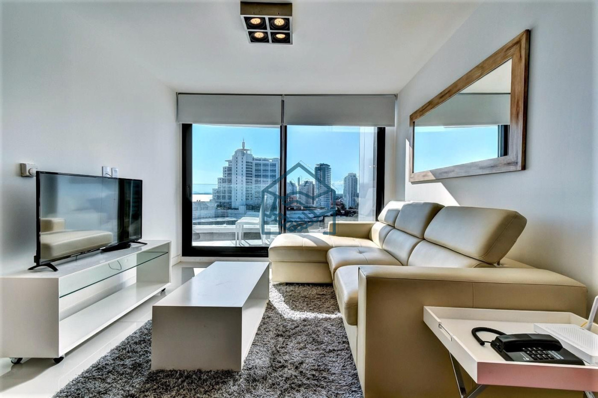 Apartamento ID.898/Venta-de-apartamento-de-dos-dormitorios-con-dos-baños-moderna-Torre,-Art-Tower,-Punta-del-Este - Venta de apartamento de dos dormitorios con dos baños moderna Torre, Art Tower, Punta del Este