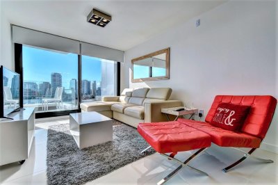 Apartamento ID.898/Venta-de-apartamento-de-dos-dormitorios-con-dos-baños-moderna-Torre,-Art-Tower,-Punta-del-Este - Venta de apartamento de dos dormitorios con dos baños moderna Torre, Art Tower, Punta del Este