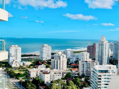 Apartamento ID.1224/-Exclusivo-Penthouse-de-3-Dormitorios-con-Vistas-panorámicas-a-Playa-Brava,-en-Venta -  Exclusivo Penthouse de 3 Dormitorios con Vistas panorámicas a Playa Brava, en Venta