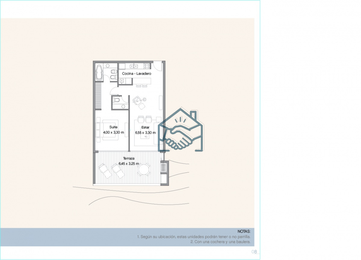 Apartamento ID.608/Venta-y-alquiler-de-apartamento-de-dos-dormitorios-con-parrillero-de-uso-exclusivo-en-Punta-Ballena - Venta y alquiler de apartamento de dos dormitorios con parrillero de uso exclusivo en Punta Ballena