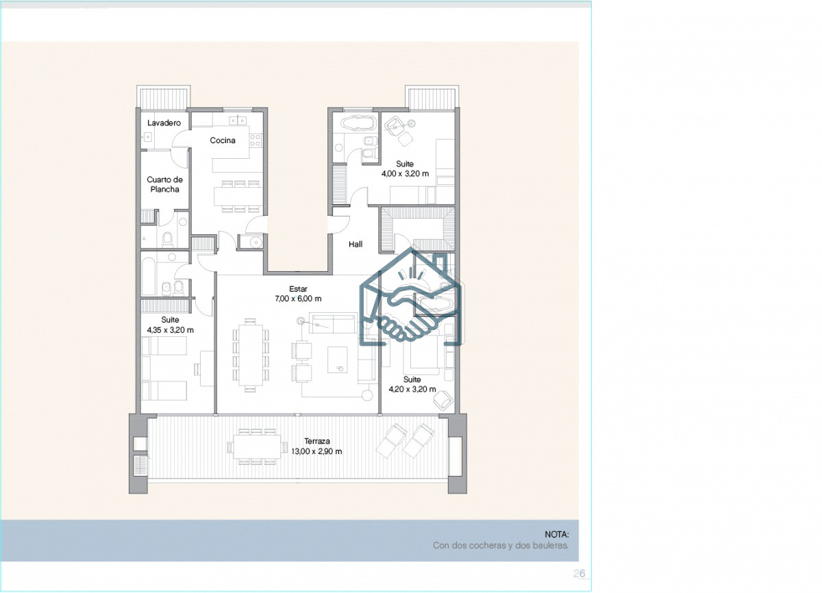 Apartamento ID.608/Venta-y-alquiler-de-apartamento-de-dos-dormitorios-con-parrillero-de-uso-exclusivo-en-Punta-Ballena - Venta y alquiler de apartamento de dos dormitorios con parrillero de uso exclusivo en Punta Ballena