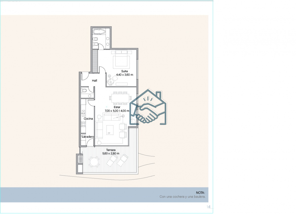 Apartamento ID.608/Venta-y-alquiler-de-apartamento-de-dos-dormitorios-con-parrillero-de-uso-exclusivo-en-Punta-Ballena - Venta y alquiler de apartamento de dos dormitorios con parrillero de uso exclusivo en Punta Ballena