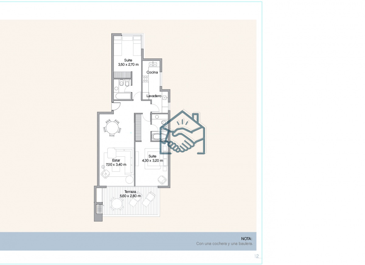 Apartamento ID.608/Venta-y-alquiler-de-apartamento-de-dos-dormitorios-con-parrillero-de-uso-exclusivo-en-Punta-Ballena - Venta y alquiler de apartamento de dos dormitorios con parrillero de uso exclusivo en Punta Ballena