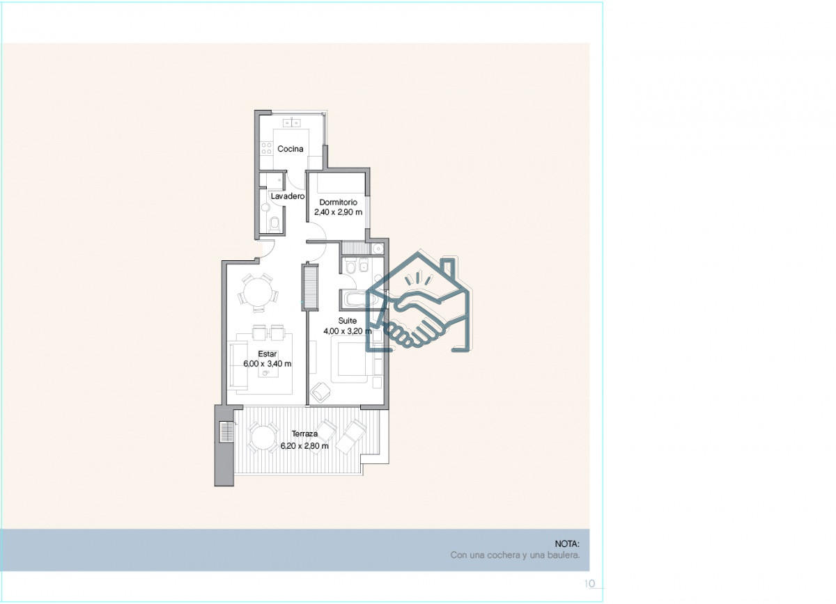 Apartamento ID.608/Venta-y-alquiler-de-apartamento-de-dos-dormitorios-con-parrillero-de-uso-exclusivo-en-Punta-Ballena - Venta y alquiler de apartamento de dos dormitorios con parrillero de uso exclusivo en Punta Ballena