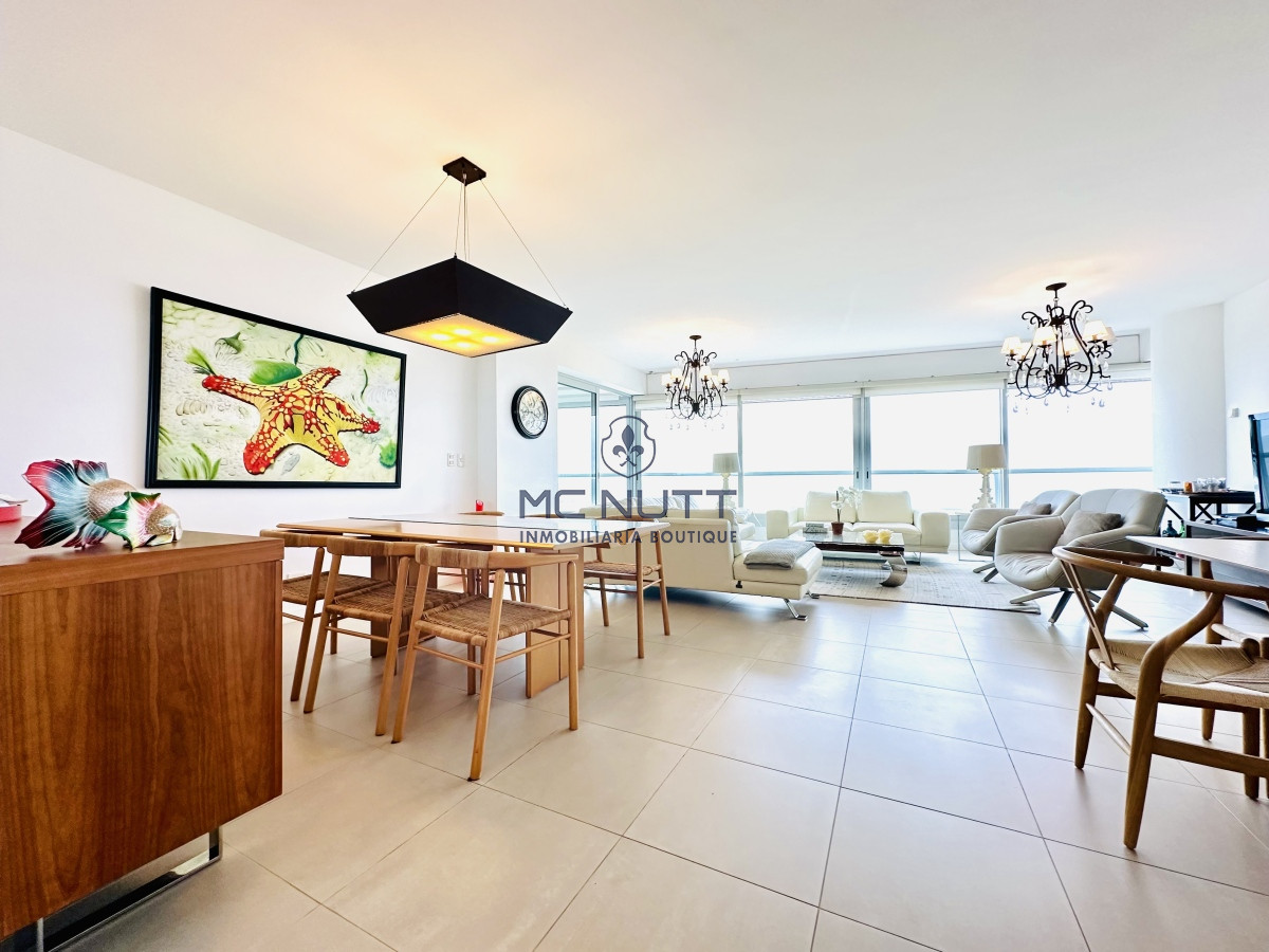 Apartamento Ref.417/ - Oportunidad en Venta y Alquiler temporal de maravilloso departamento esquinero en Torre Le Parc, Playa Brava, Punta del Este