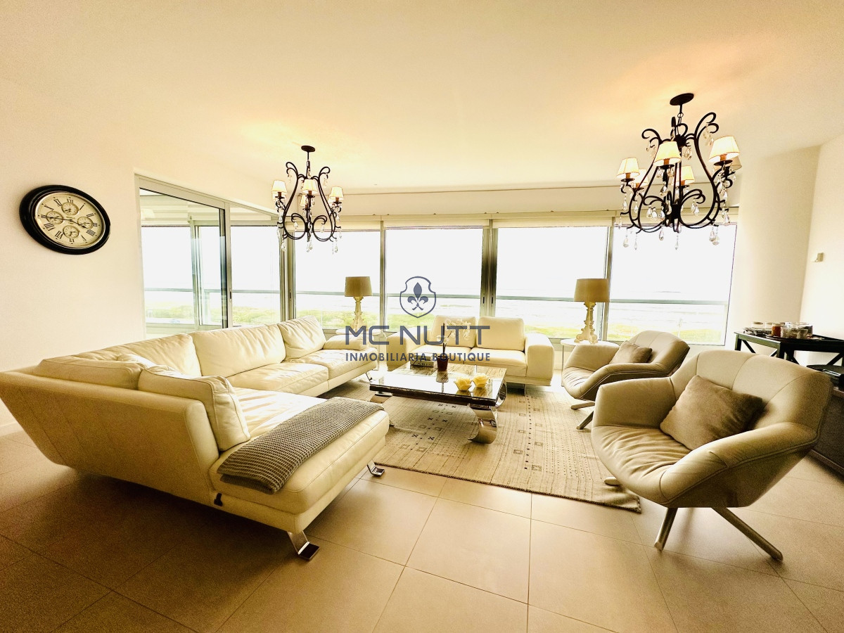 Apartamento Ref.417/ - Oportunidad en Venta y Alquiler temporal de maravilloso departamento esquinero en Torre Le Parc, Playa Brava, Punta del Este