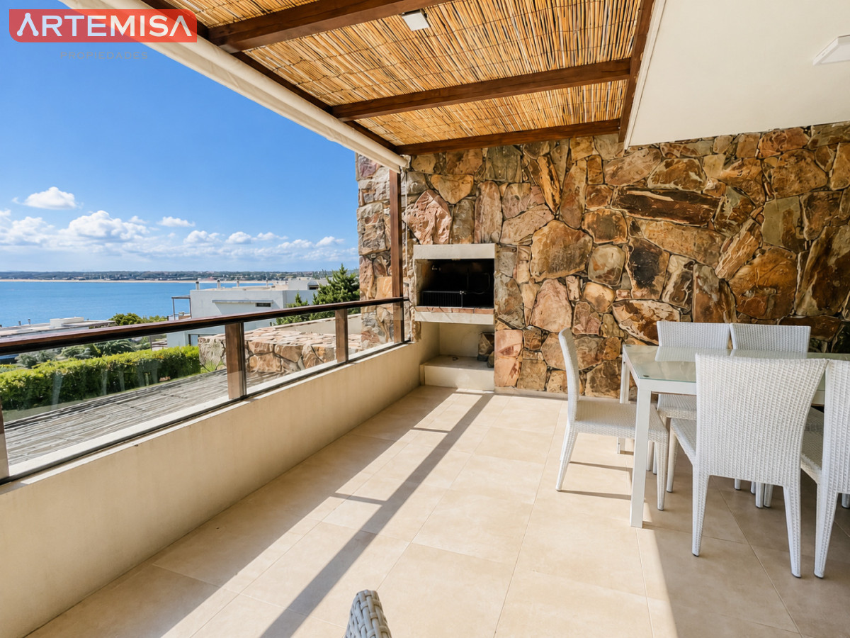 Apartamento ID.632 - Apartamento de 2 Dormitorios con Vista al Mar y Parrillero en Quartier Punta Ballena