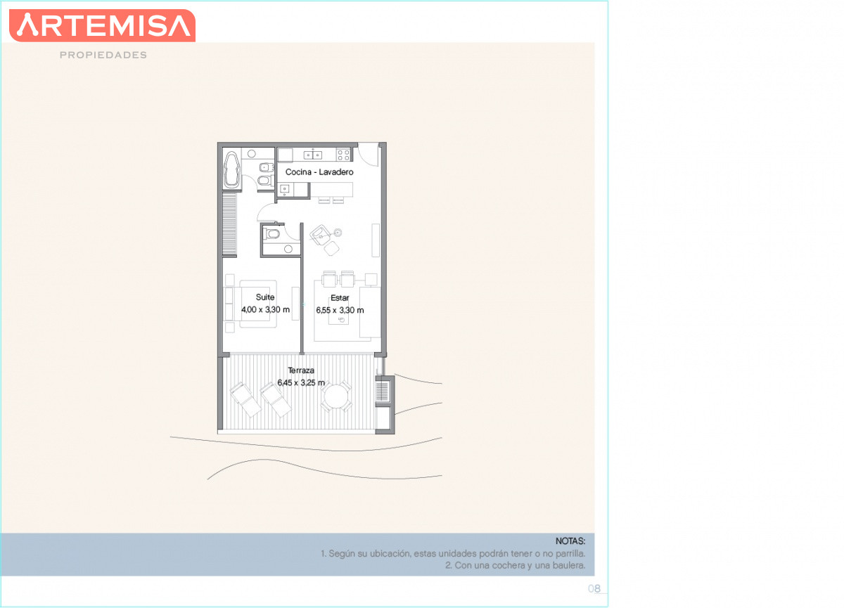 Apartamento ID.634 - Venta y alquiler de apartamento de dos dormitorios con parrillero de uso exclusivo en Punta Ballena