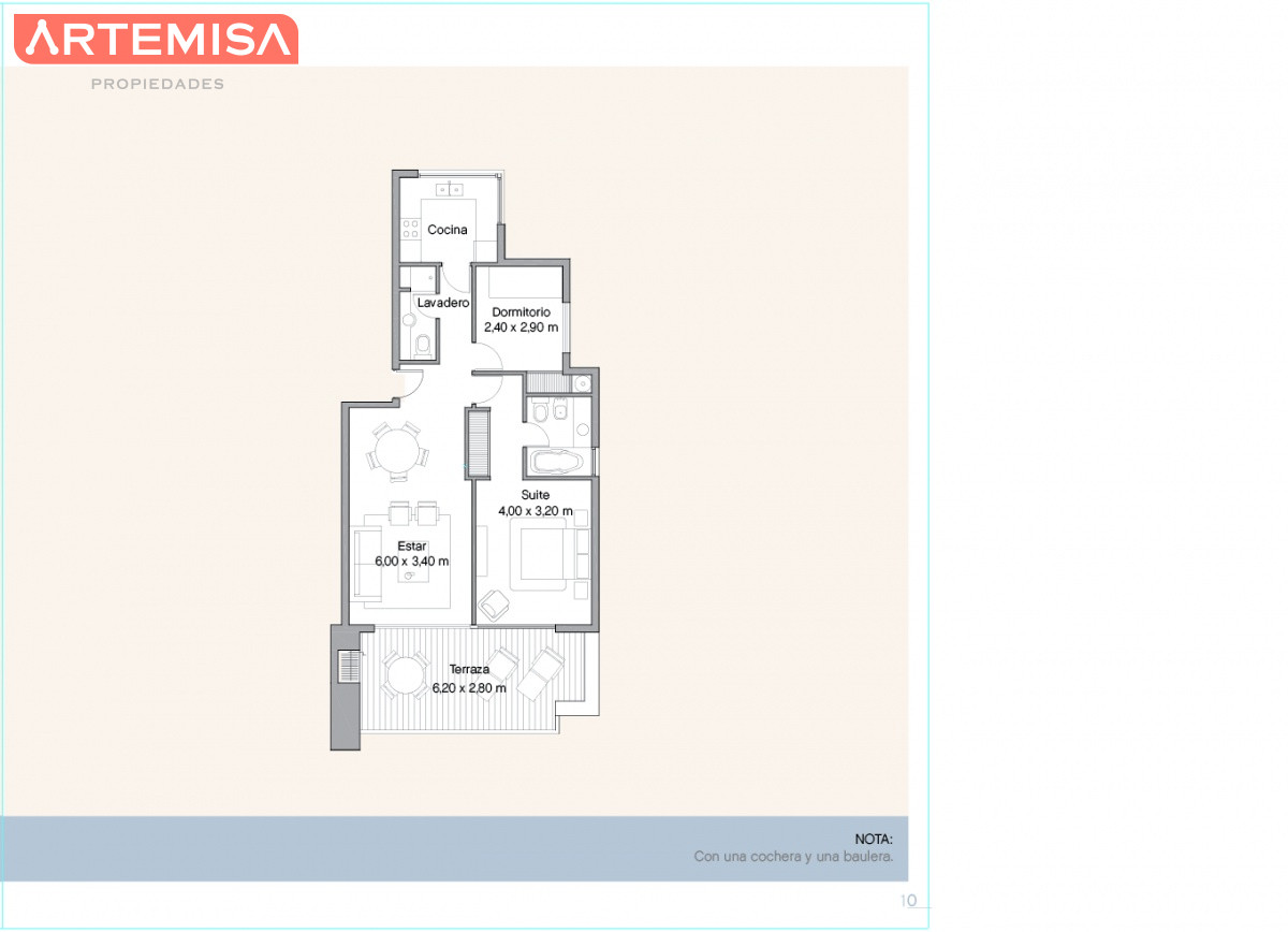 Apartamento ID.634 - Venta y alquiler de apartamento de dos dormitorios con parrillero de uso exclusivo en Punta Ballena