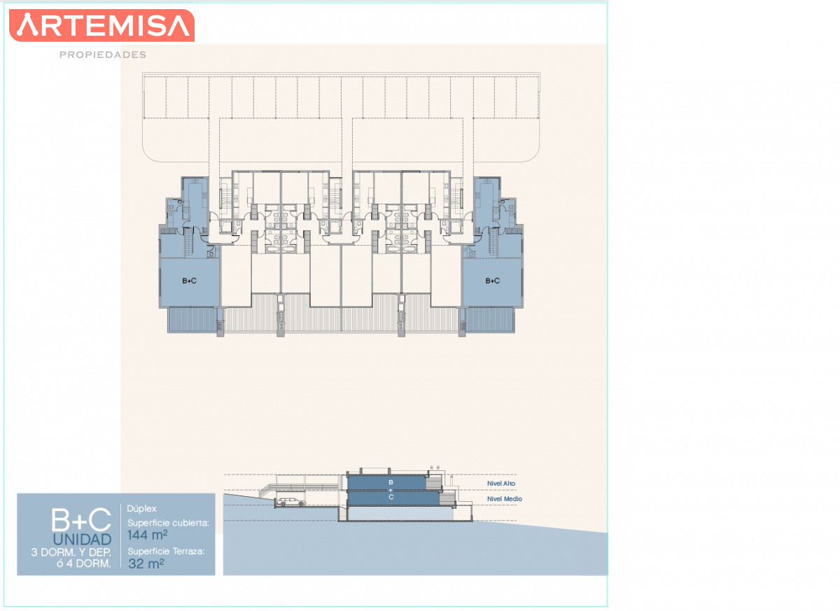 Apartamento ID.634 - Venta y alquiler de apartamento de dos dormitorios con parrillero de uso exclusivo en Punta Ballena