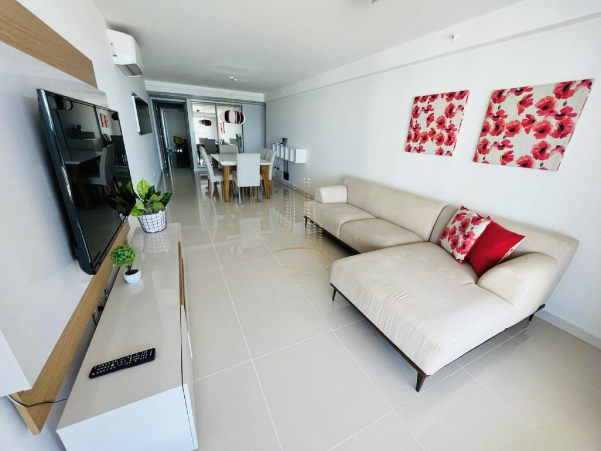 Apartamento ID.1049 - Alquiler temporario de Apartamento de 2 Dormitorios con Parrillero en torre Premium, Playa Brava