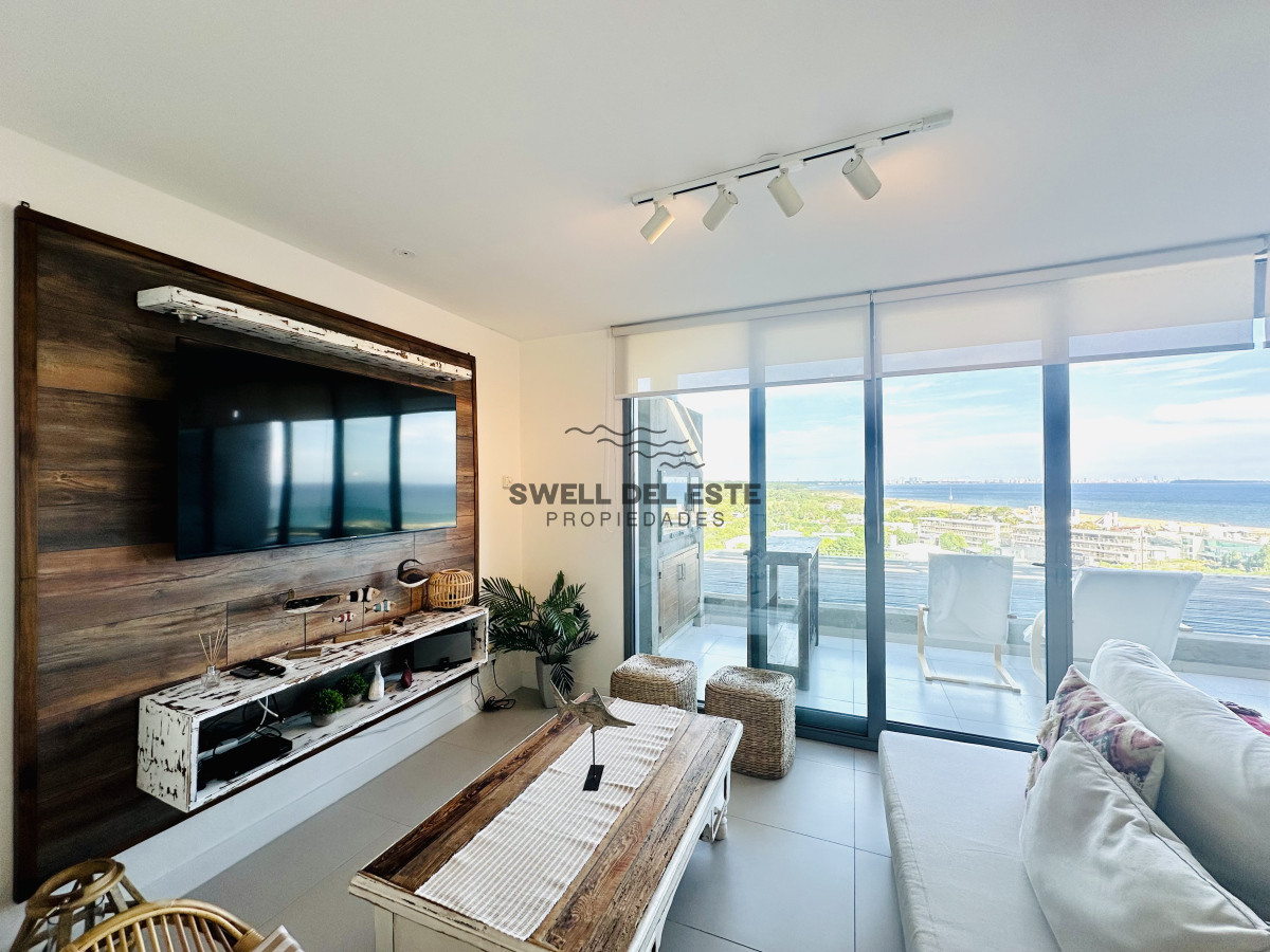 Apartamento ID.100 - Venta de Apartamento de 2 Dormitorios y Parrillero en la Loma de la Ballena en exclusivo complejo