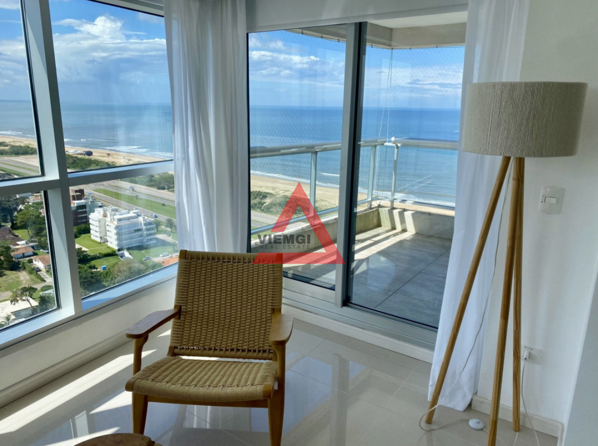 Apartamento ID.204 - Alquiler temporal de apartamento piso alto de 2 dormitorios más servicio en playa brava 