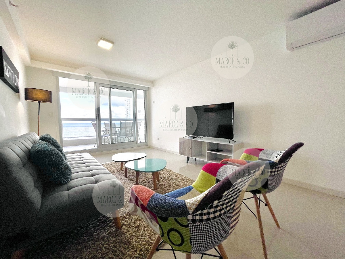 Apartamento ID.2430 - Apartamento de 2 Dormitorios y Parrillero con Vista al Mar en Playa Brava, Look Tower