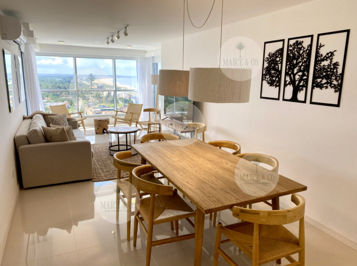Apartamento ID.2548 - Alquiler temporal de apartamento piso alto de 2 dormitorios más servicio en playa brava 