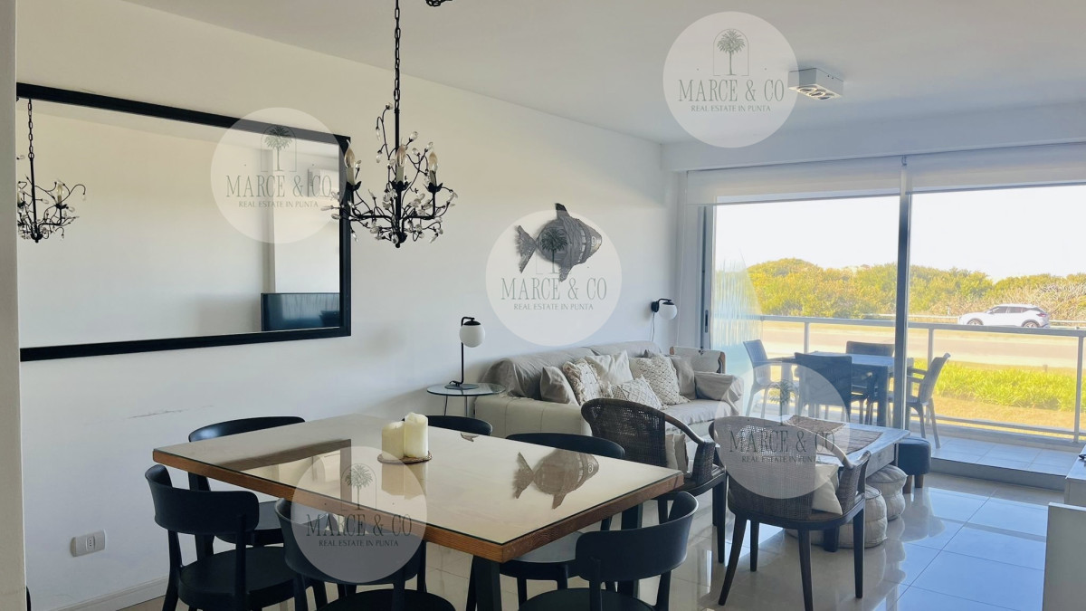 Apartamento ID.2528 - Apartamento de 3 Dormitorios en Primera Línea del Mar, Playa Brava Punta del Este