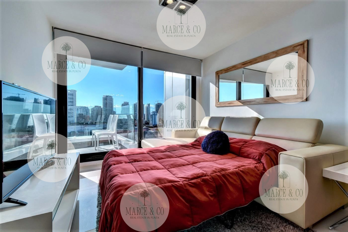 Apartamento ID.996 - Venta de apartamento de dos dormitorios con dos baños moderna Torre, Art Tower, Punta del Este