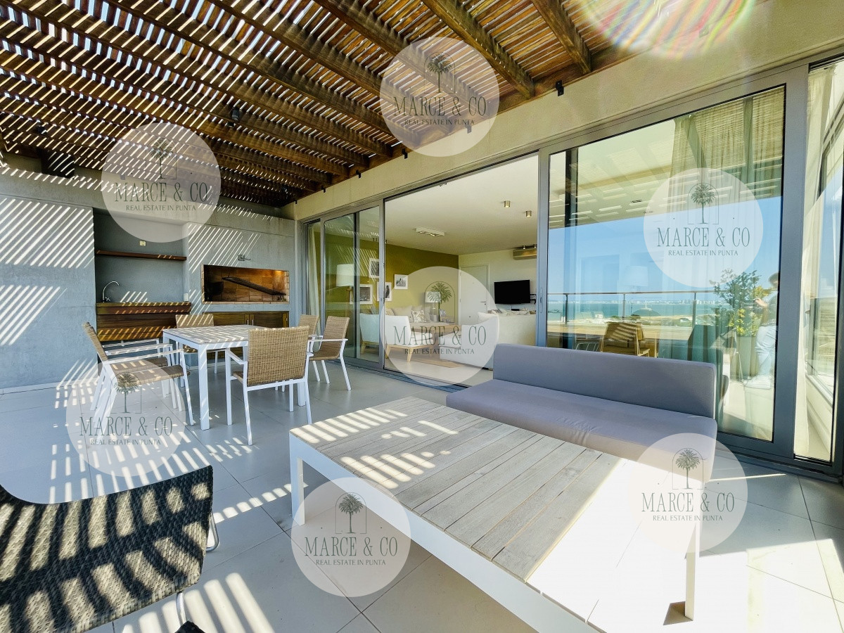 Apartamento ID.1431 - Venta OPORTUNIDAD de exclusivo departamento de tres dormitorios y Parrillero en Punta Ballena