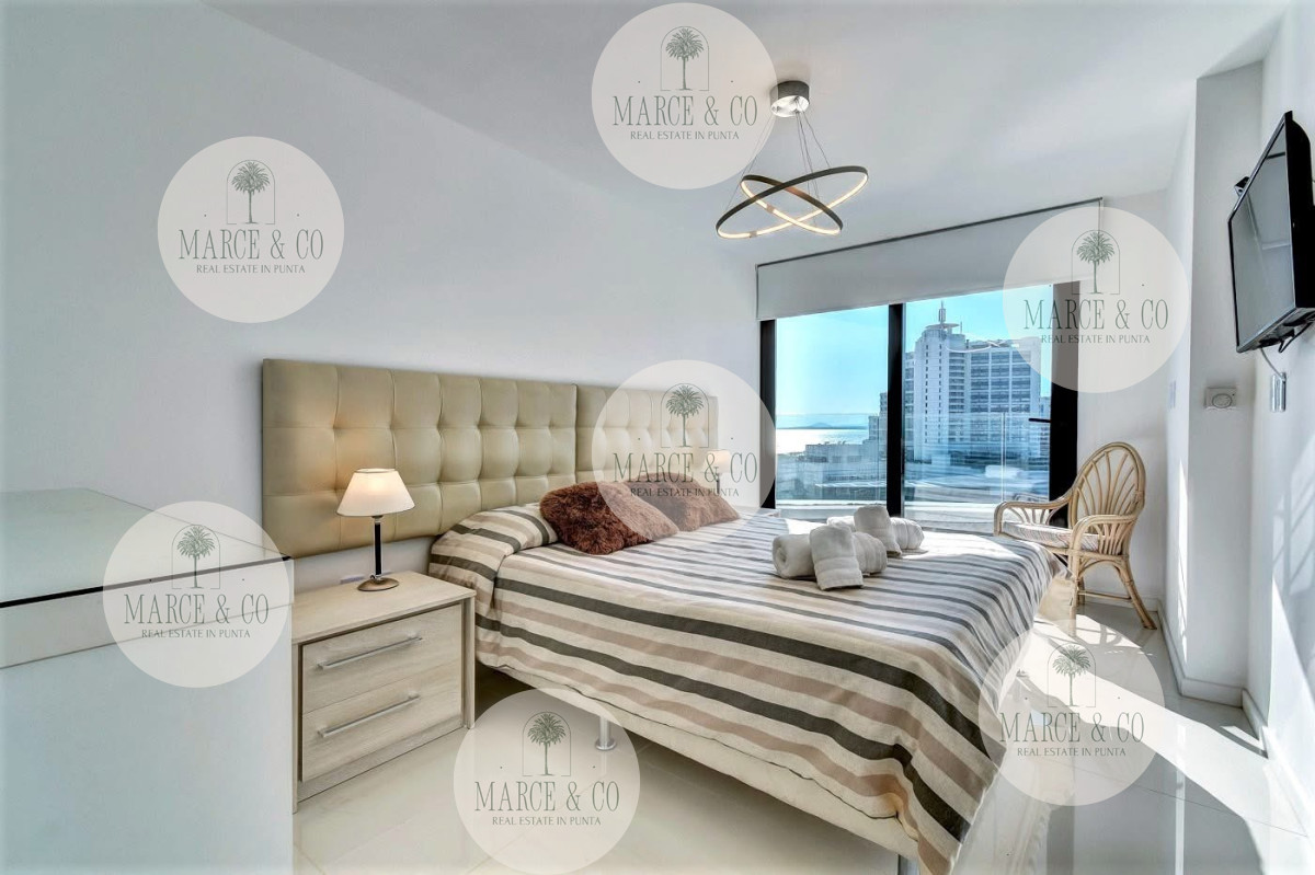 Apartamento ID.996 - Venta de apartamento de dos dormitorios con dos baños moderna Torre, Art Tower, Punta del Este