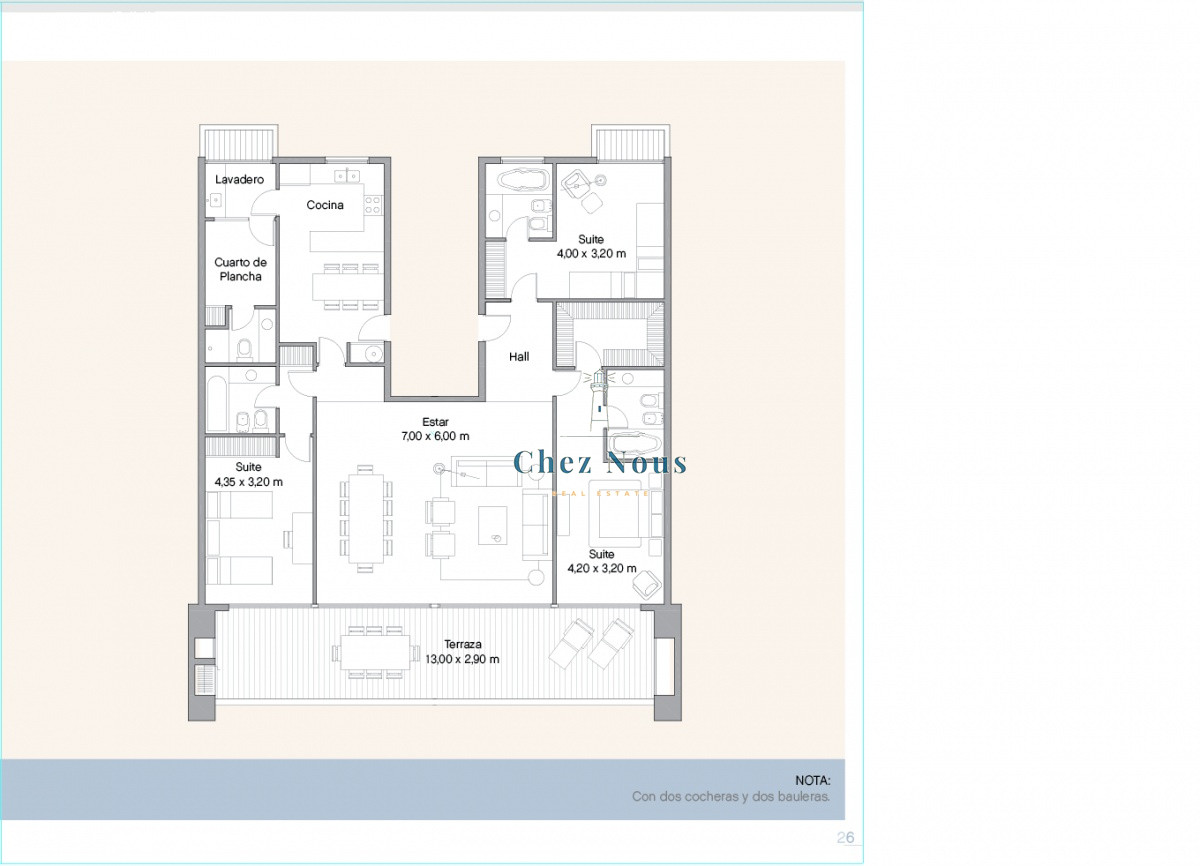 Apartamento ID.1104 - Venta y alquiler de apartamento de dos dormitorios con parrillero de uso exclusivo en Punta Ballena