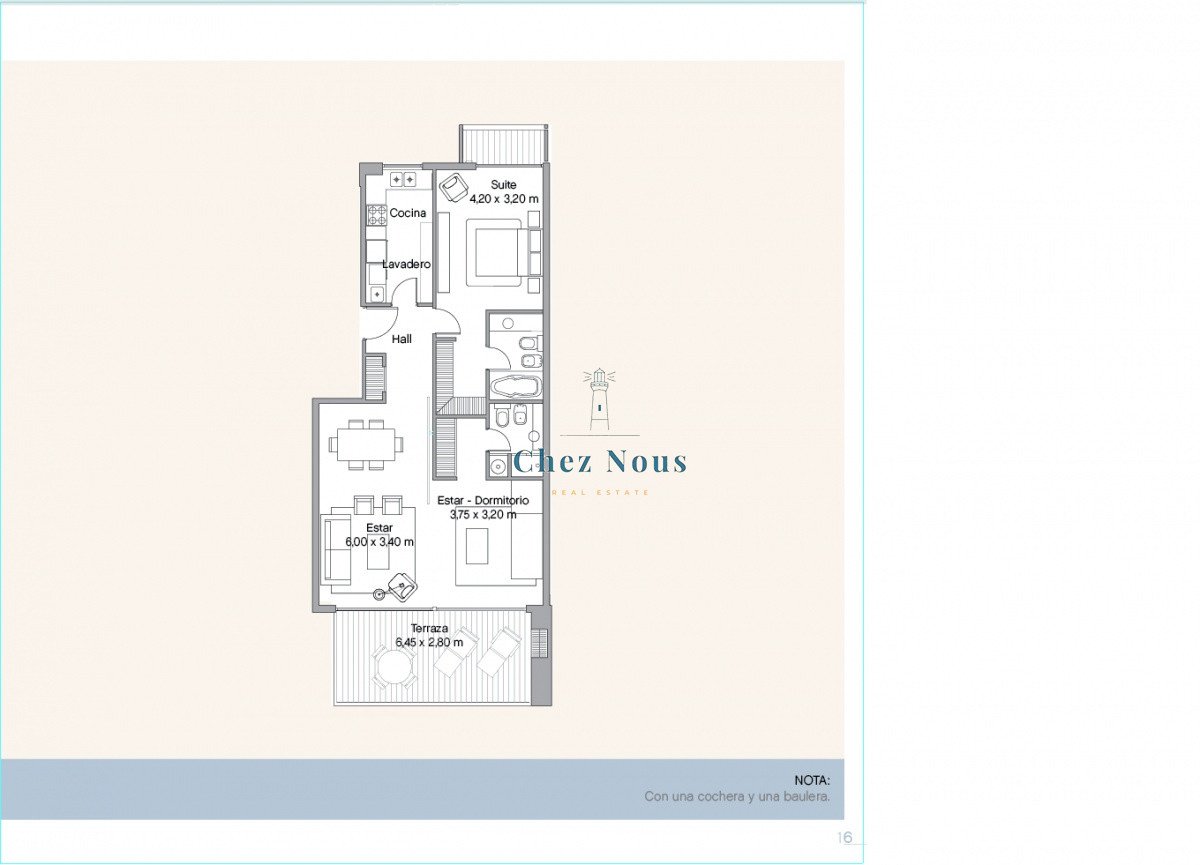 Apartamento ID.1104 - Venta y alquiler de apartamento de dos dormitorios con parrillero de uso exclusivo en Punta Ballena