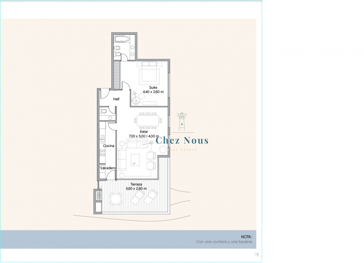 Apartamento ID.1104 - Venta y alquiler de apartamento de dos dormitorios con parrillero de uso exclusivo en Punta Ballena