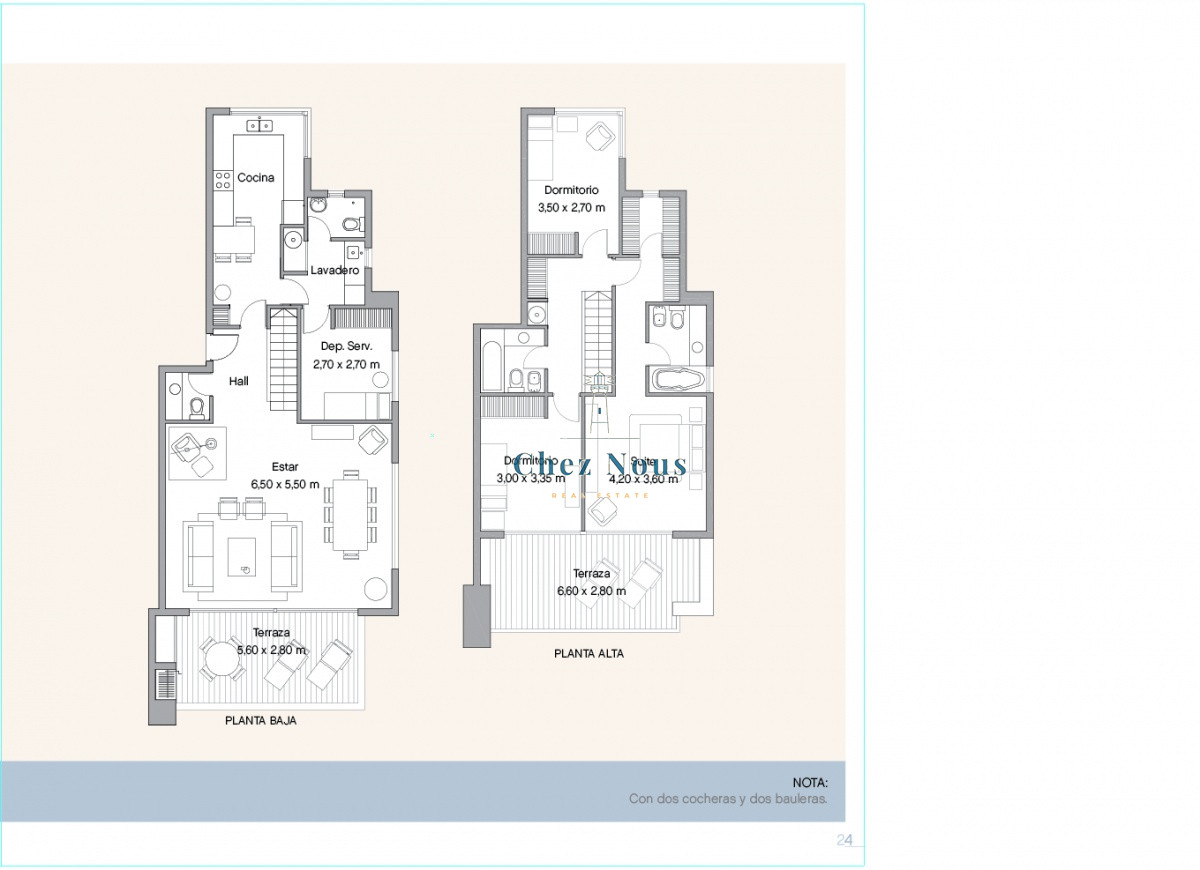 Apartamento ID.1104 - Venta y alquiler de apartamento de dos dormitorios con parrillero de uso exclusivo en Punta Ballena