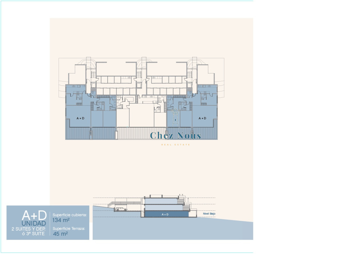 Apartamento ID.1104 - Venta y alquiler de apartamento de dos dormitorios con parrillero de uso exclusivo en Punta Ballena