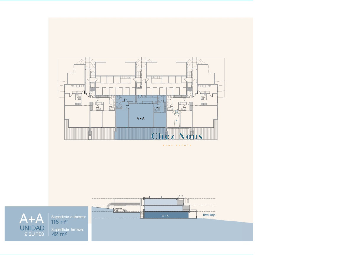 Apartamento ID.1104 - Venta y alquiler de apartamento de dos dormitorios con parrillero de uso exclusivo en Punta Ballena