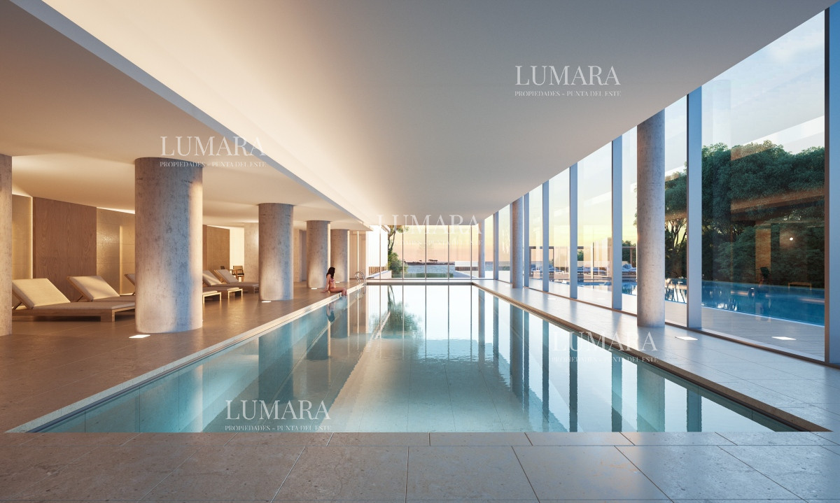 Apartamento ID.1042 - Venta y Alquiler Anual Moderno Apartamento de 2 Dormitorios en Torre Venetian sobre Playa Mansa