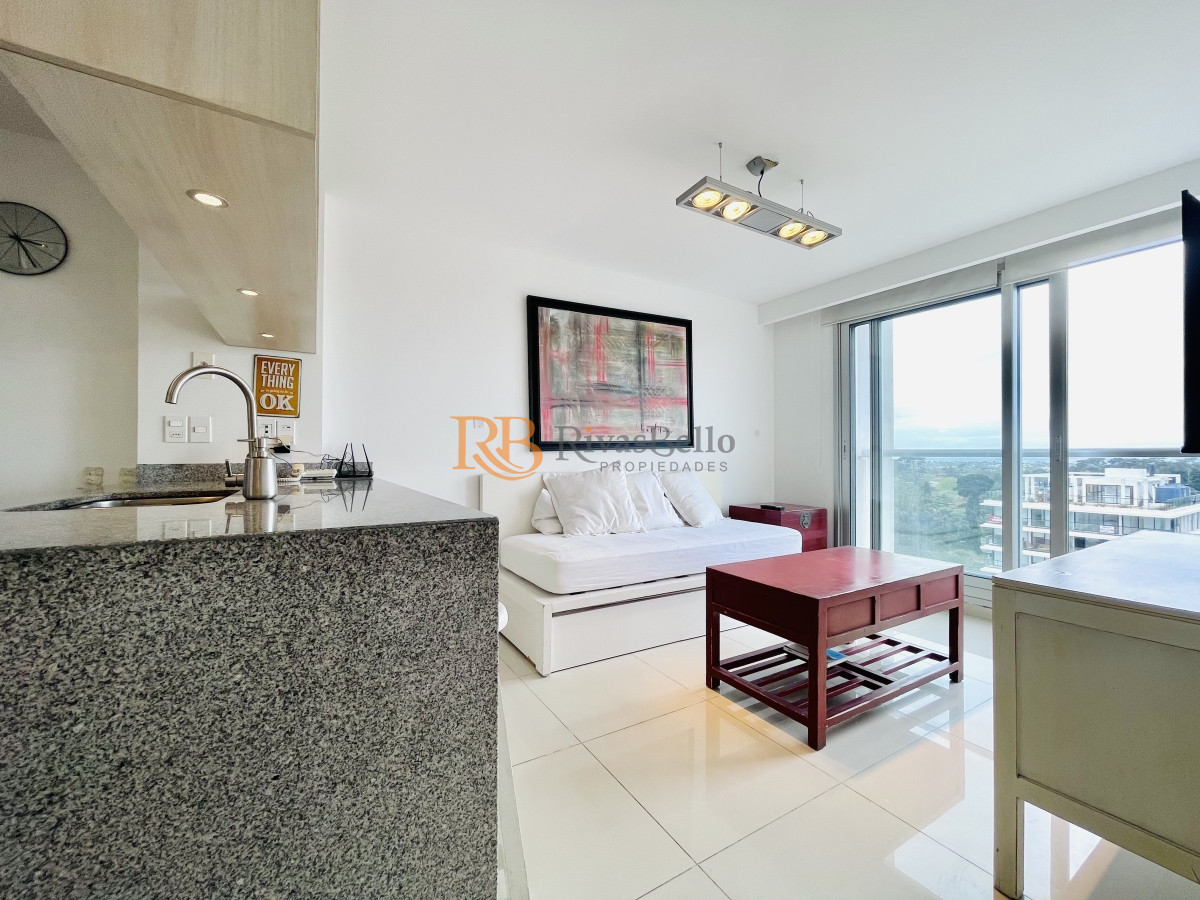 Apartamento ID.26 - Venta de Moderno Apartamento en zona Roosevelt de 1 Dormitorio, torre con servicios, Punta del Este