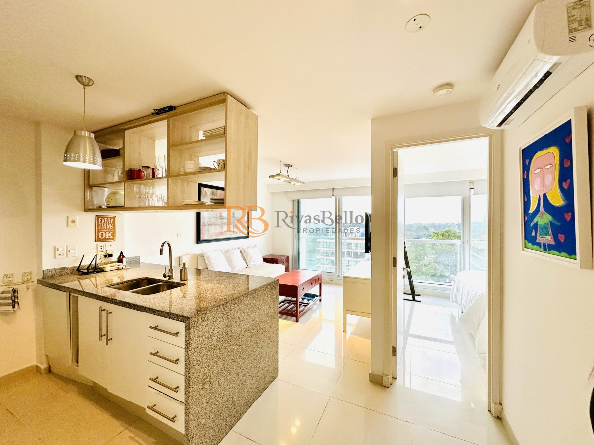 Apartamento ID.26 - Venta de Moderno Apartamento en zona Roosevelt de 1 Dormitorio, torre con servicios, Punta del Este