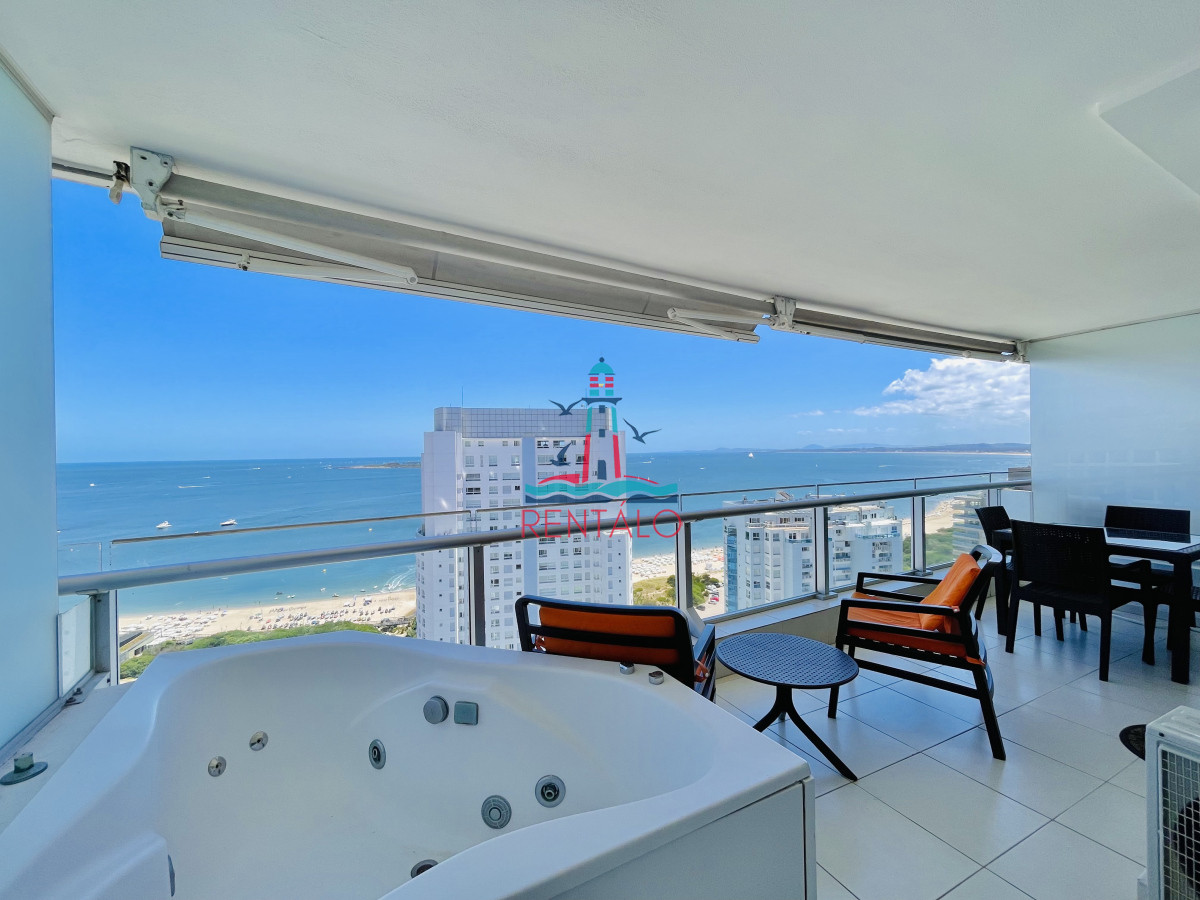 Apartamento ID.562 - Apartamento en alquiler en punta del este de 2 Dormitorios con Vista al Mar, Playa Mansa