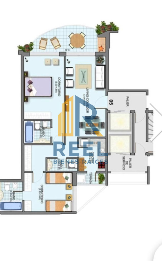 Apartamento ID.291 - Moderno Apartamento de 2 Dormitorios en Venta, Playa Mansa 