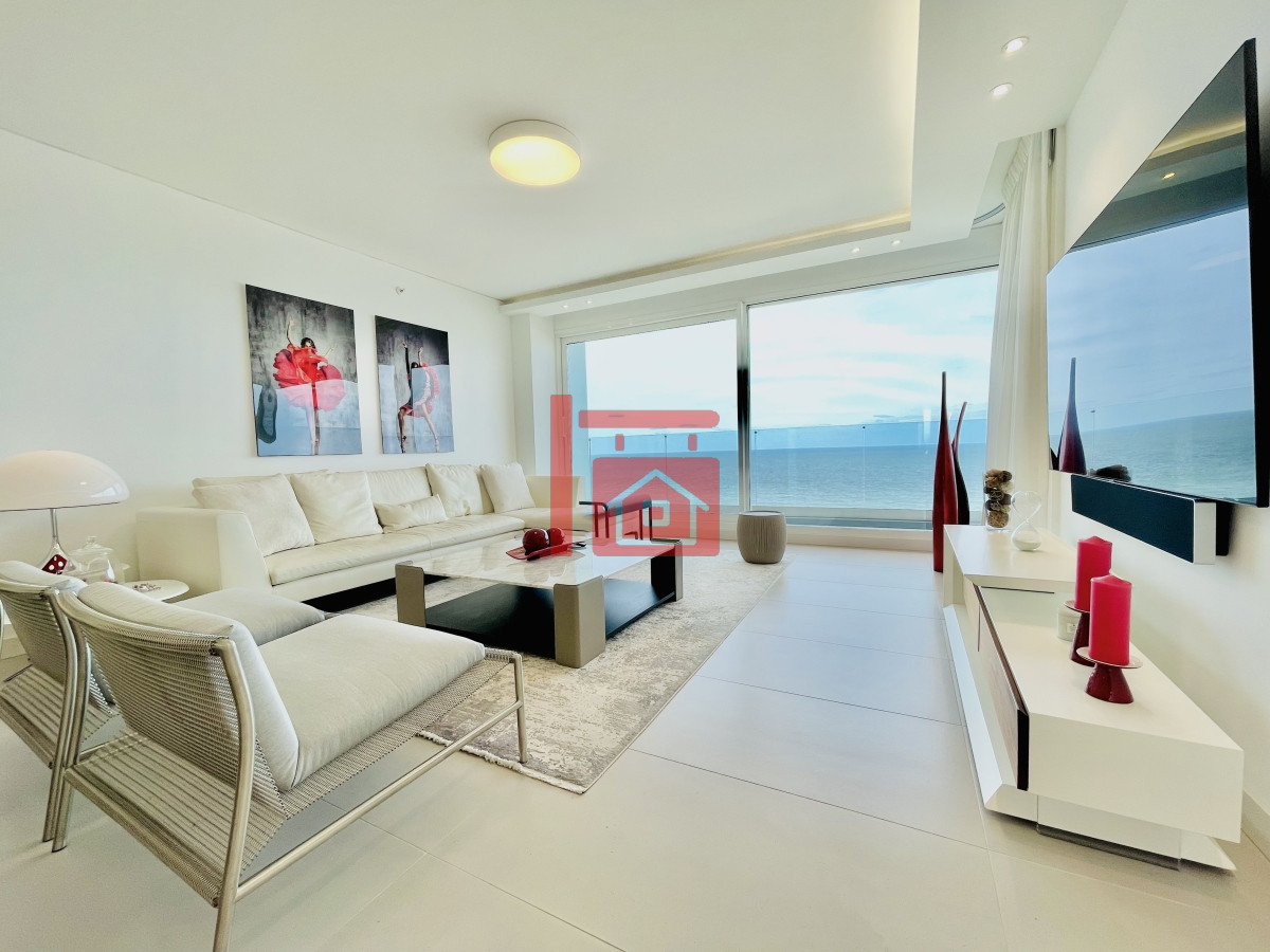 Apartamento ID.489 - Venta Espectacular Apartamento Frente al Mar, 3 Dormitorios, Le Parc Punta del Este