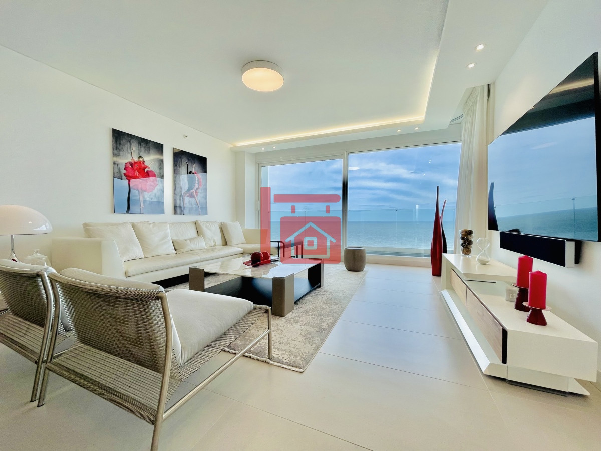 Apartamento ID.489 - Venta Espectacular Apartamento Frente al Mar, 3 Dormitorios, Le Parc Punta del Este
