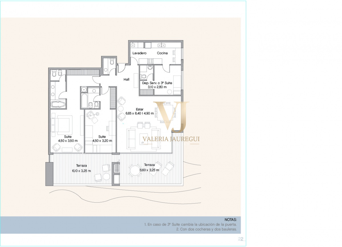 Apartamento ID.898 - Excelente y amplio departamento duplex en venta de 3 dormitorios mas dependencia con parrillero, Punta Ballena