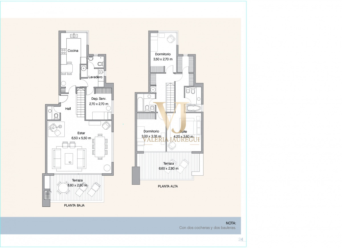 Apartamento ID.898 - Excelente y amplio departamento duplex en venta de 3 dormitorios mas dependencia con parrillero, Punta Ballena