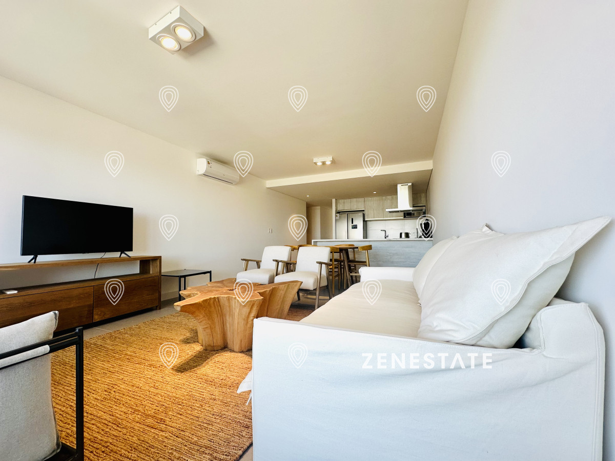 Venta y alquiler temporal de exclusivo departamento de 2 dormitorios en Bikini, Manantiales - ZEN6404A