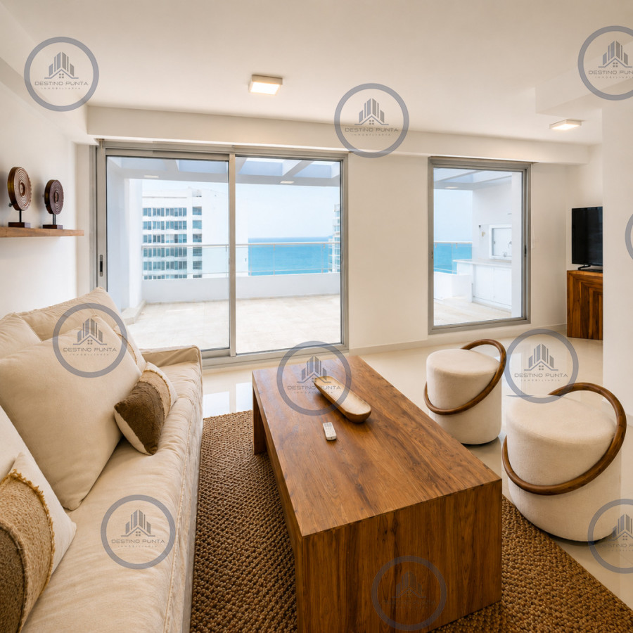 Apartamento ID.150 - Espectacular Penthouse Duplex con 4 Dormitorios + Dependencia y Terraza con Parrillero, en torre premium de Playa Brava, Punta del Este