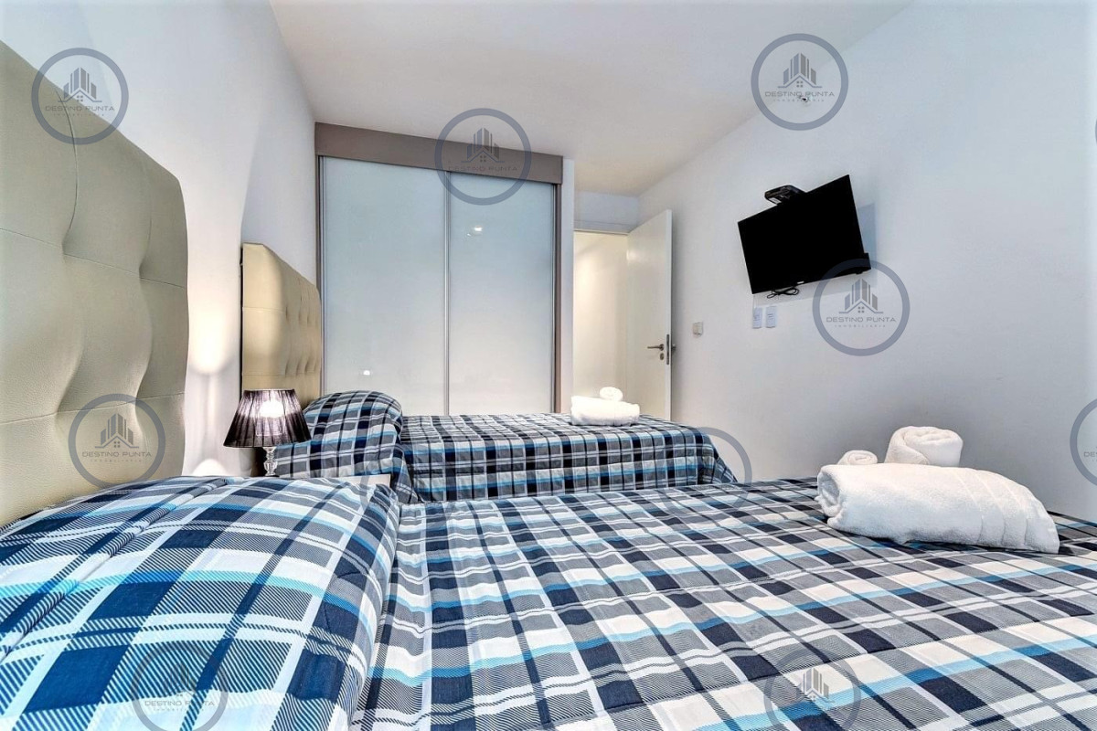 Apartamento ID.1457 - Venta y alquiler temporal de apartamento de dos dormitorios en edificio Art Tower, La Pastora, Punta del Este