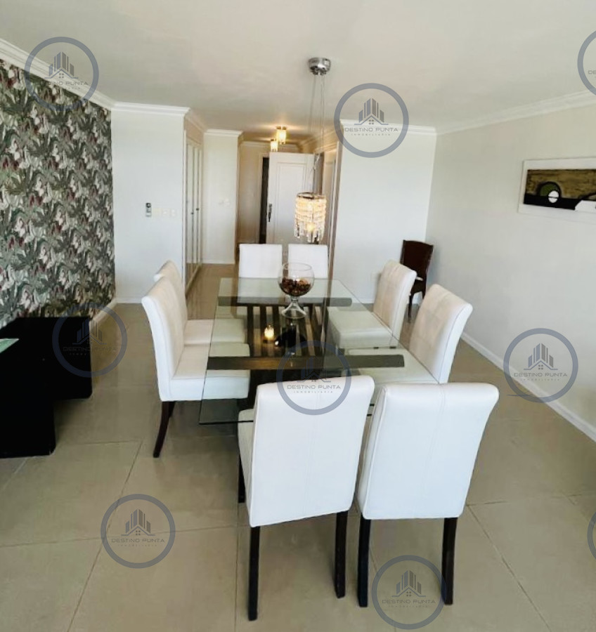 Apartamento ID.994 - Alquiler temporario de apartamento de tres dormitorios en torre de categoría sobre Playa Brava, Punta del Este